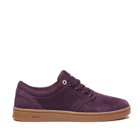 Tenis Bajos Supra CHINO COURT Hombre Vino/goma (MX-43176)